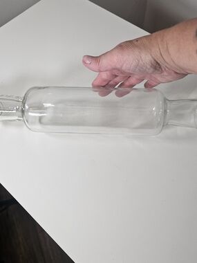 Clear Glass Bottle Rolling Pin - Home Dining